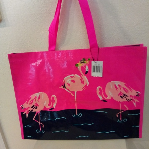 Market tote Vera Bradley Flamingos - Picture 4 of 5